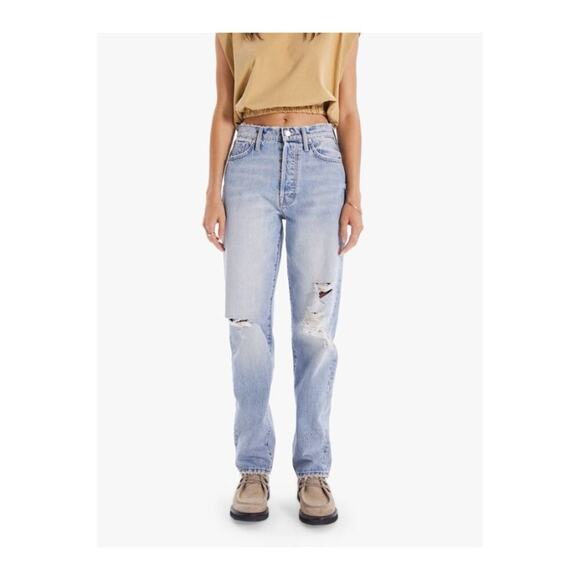 MOTHER The Huffy Skimp High Waist Straight Jeans Hotter on the Other Side 30 - Picture 1 of 12